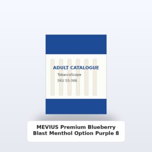 MEVIUS Premium Blueberry Blast Menthol Option Purple 8 adult-only catalogue product image on TobaccoScope