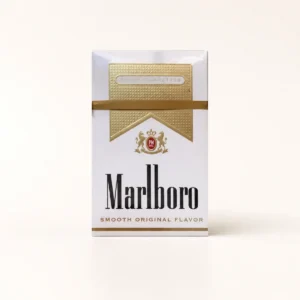 Marlboro Hard White US Edition Cigarettes cigarette pack on a warm-white studio background