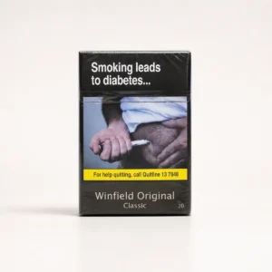 Winfield Original Classic 10mg Cigarettes cigarette pack on a warm-white studio background